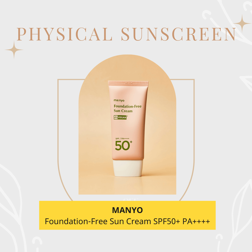 manyo Foundation-Free Sun Cream SPF50+ PA++++